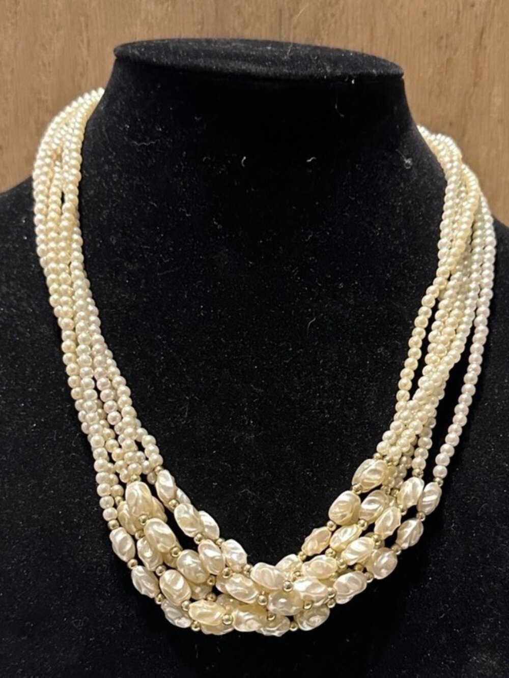 Lady Remington Lia Sophia Faux Multi Strand Pearl Necklace Wedding